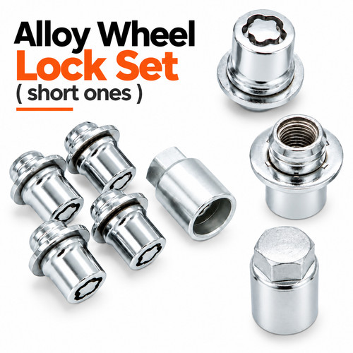 Wheel lock lug nut - wheel, short